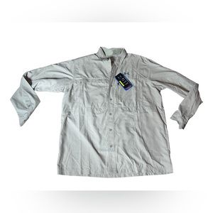 NWT!!! Under Armour Fishing Mens Long Sleeve Shirt Sz XL TAN Offshore Armour